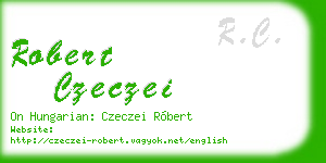 robert czeczei business card